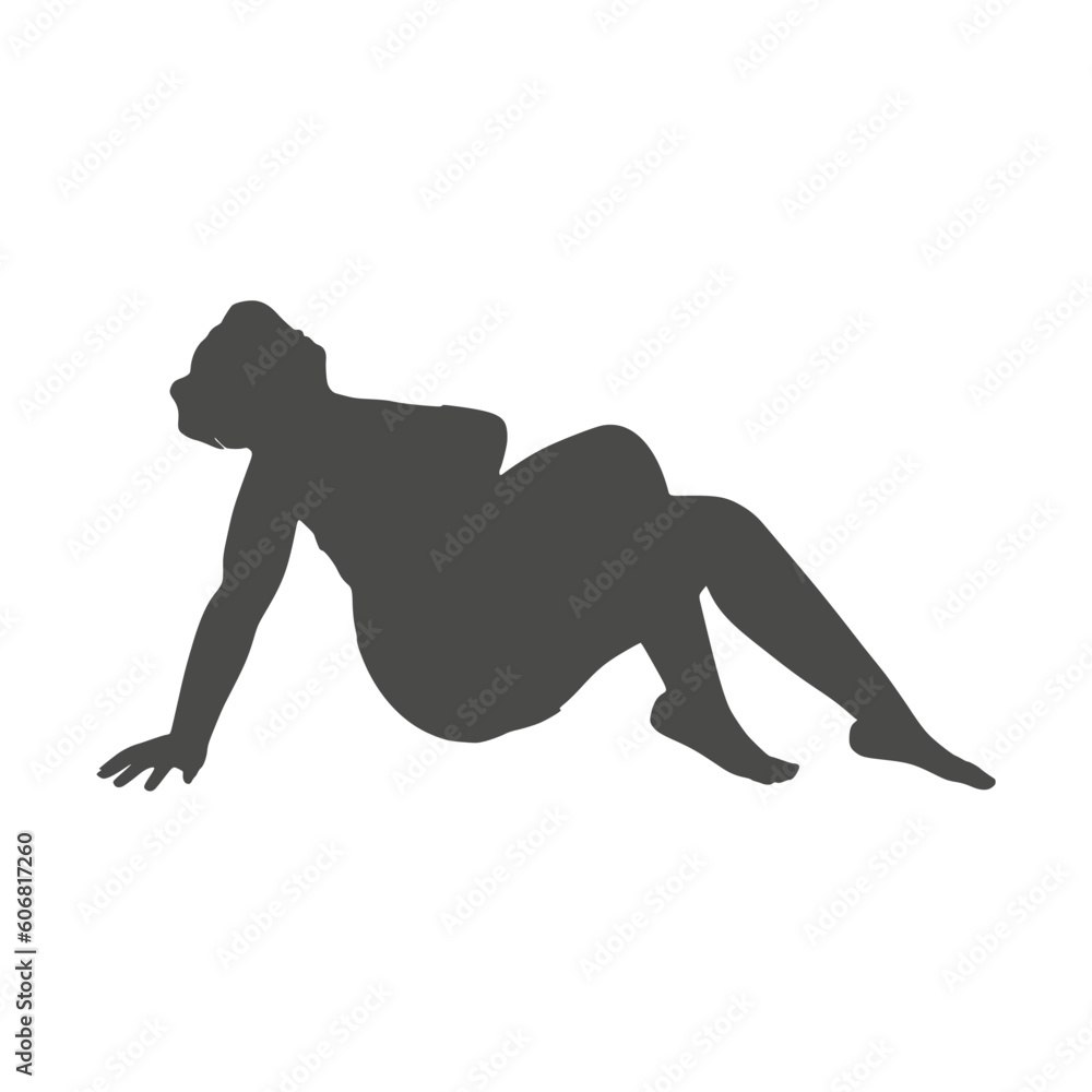 Beautiful plus size woman. Body positive concept. Relaxing attractive overweight girl. For Fat acceptance movement. Beautiful plus size woman. Body positive concept. Relaxing attractive overweight girl. For Fat acceptance movement.