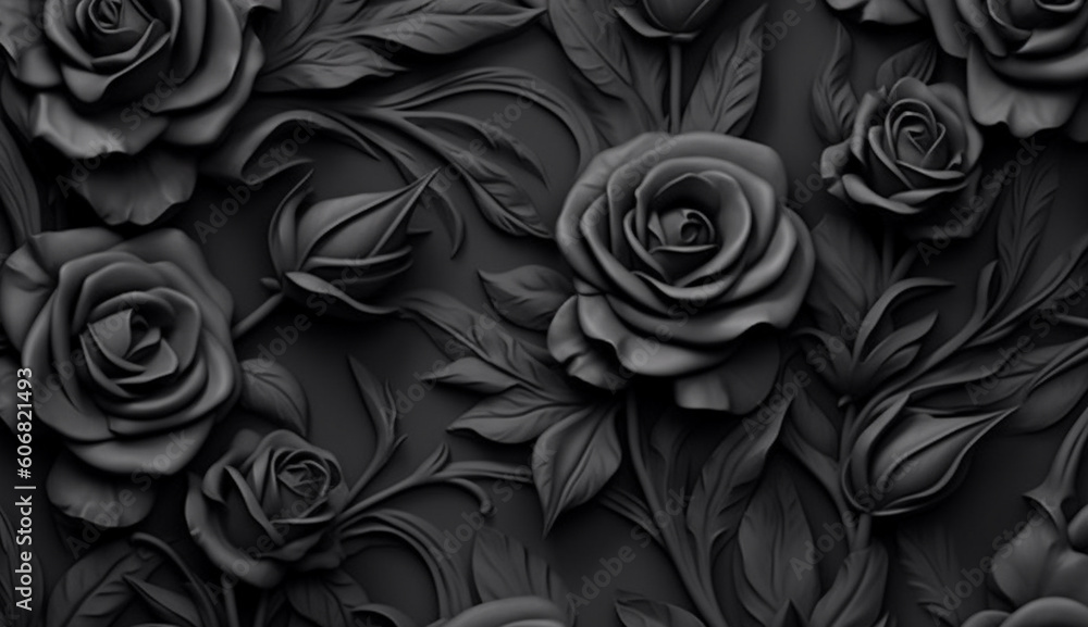 Black and golden shameless botanical pattern
Black and golden shameless botanical pattern