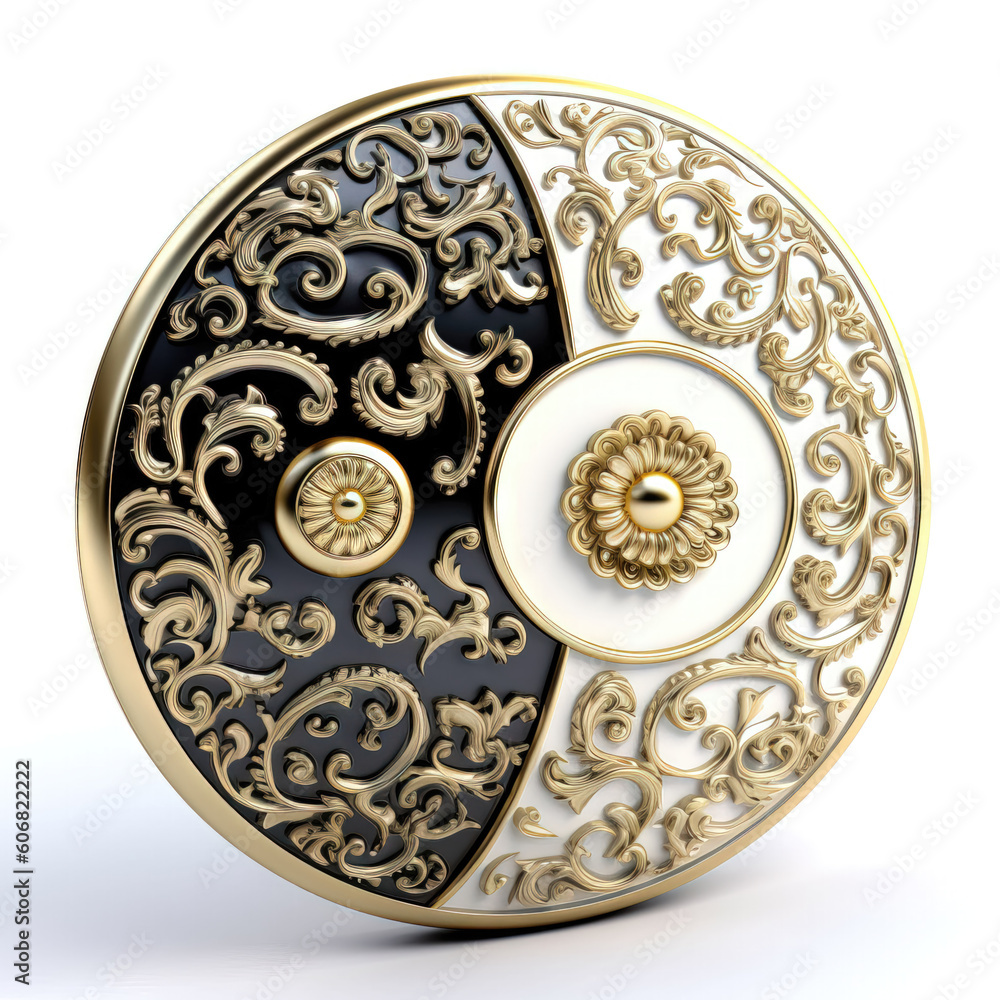 3d illustration of yin yang symbol of harmony and balance 3d illustration of yin yang symbol of harmony and balance
