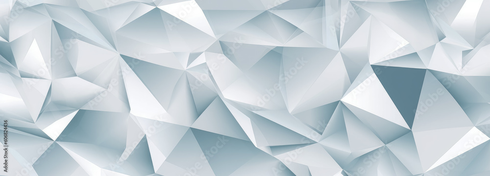 Geometric white background, monochromatic abstract white textured triangular background. Generative Ai Illustration. Geometric white background, monochromatic abstract white textured triangular background. Generative Ai Illustration.