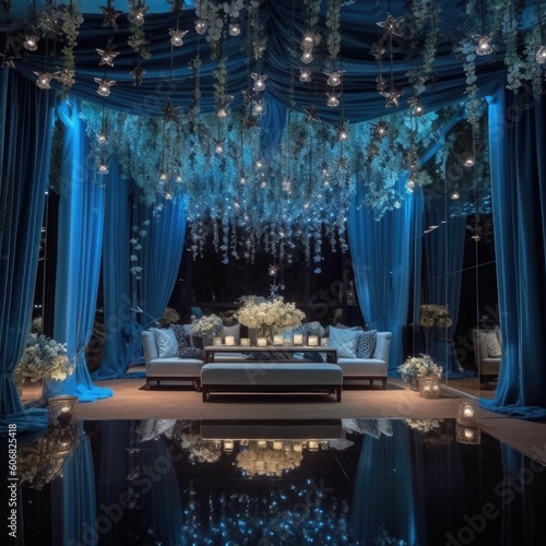 night sky wedding decorations Generative Ai