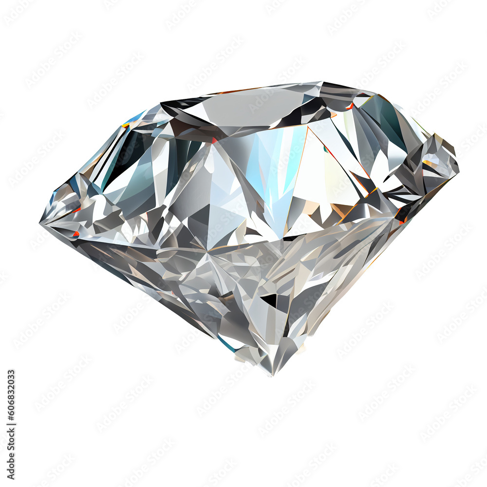 Diamond clip art no shadow white background Ai generated image Diamond clip art no shadow white background Ai generated image