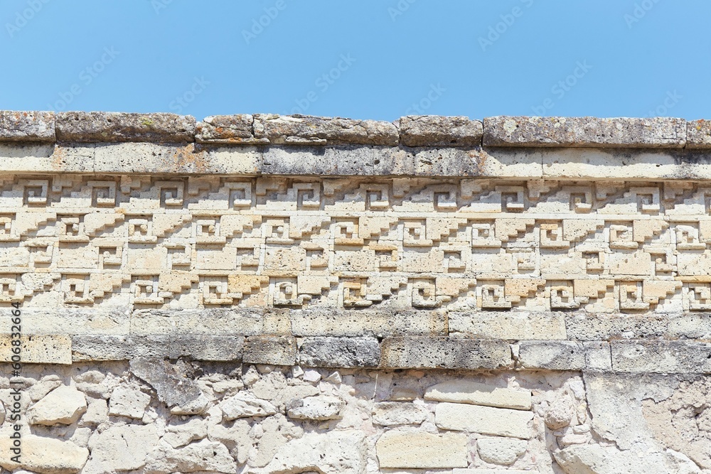 Φωτογραφία The unique ruins of Mitla, in Oaxaca, Mexico, was a Zapotec and Mixtec city know