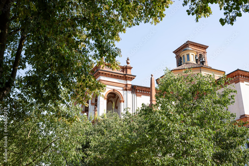 Naklejka premium Madonna Della Bozzola Sanctuary in Garlasco, province of Pavia, Lombardy region, Italy