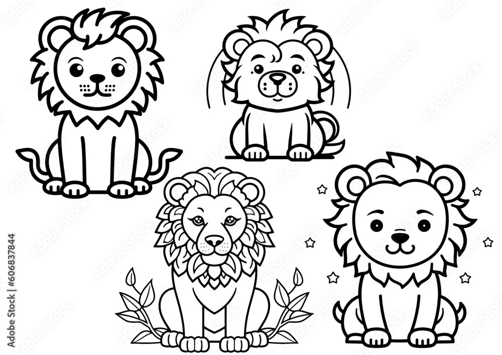 Obraz premium Leoncitos