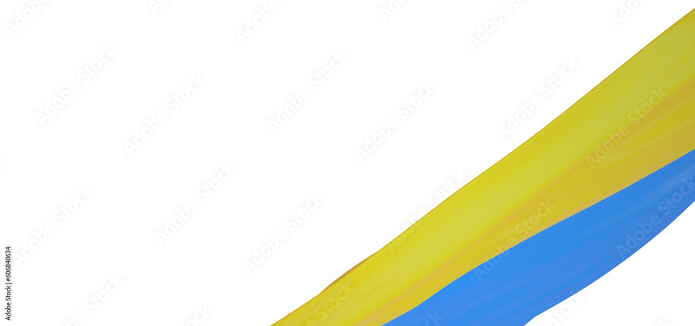 Depth and Detail: Stunning 3D Illustration of Ukraine's Flag Depth and Detail: Stunning 3D Illustration of Ukraine's Flag