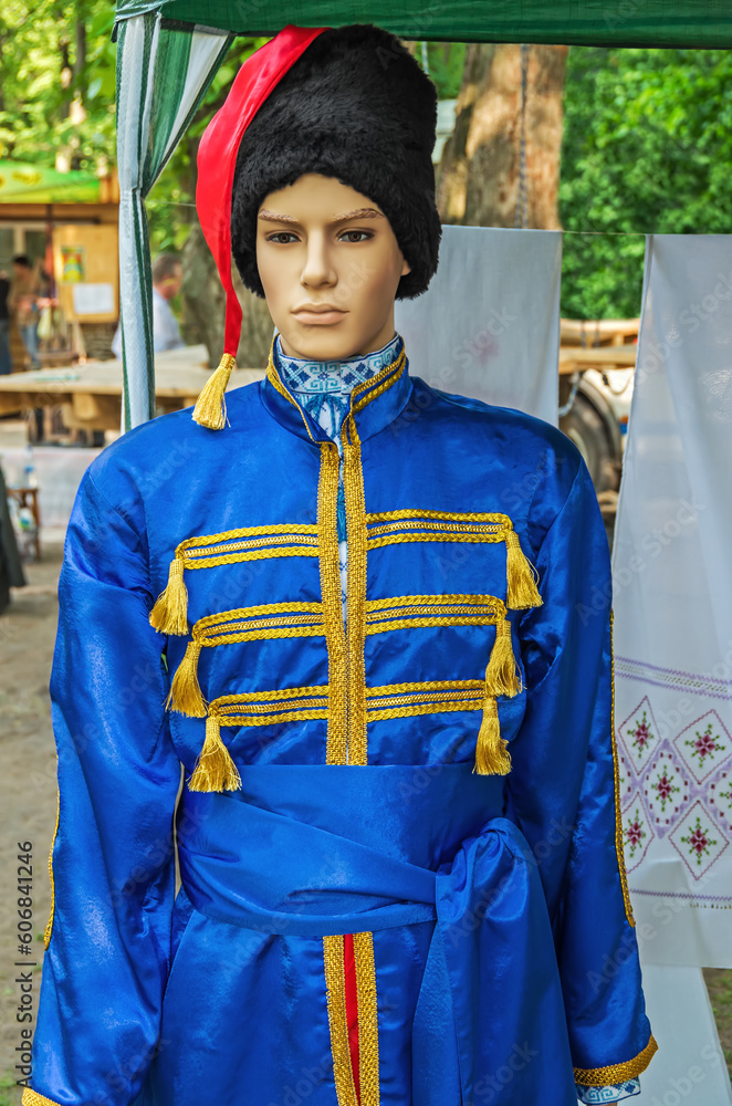 Mannequin in national Ukrainian clothes