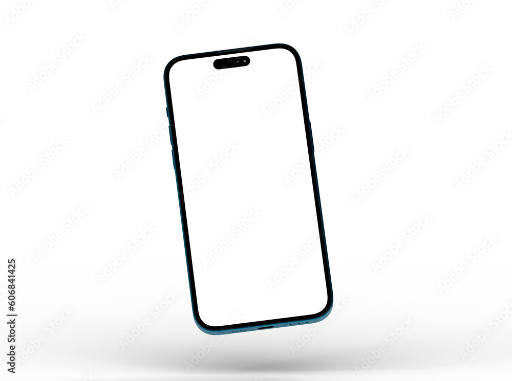 Mockup - 3d render illustration hand holding the white smartphone Mockup - 3d render illustration hand holding the white smartphone