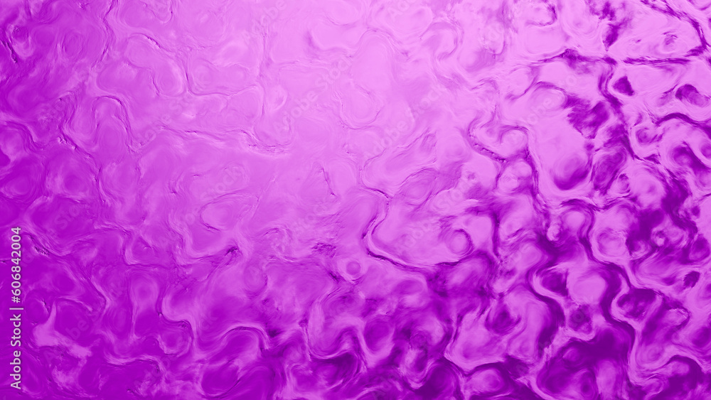 biological contour surface bg of vivid rose color - abstract 3D rendering