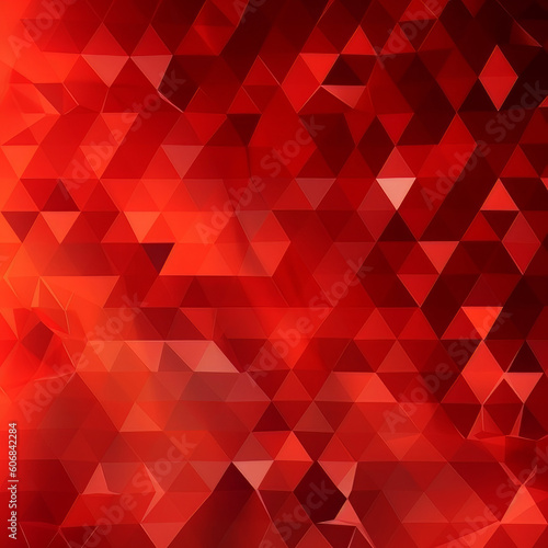 abstract pattern red color triangles background AI Generated