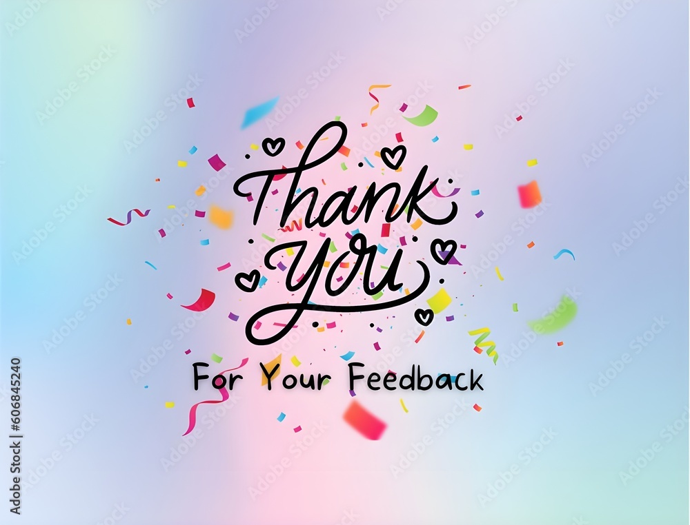 Thank You For Your Feedback Template Banner Background 