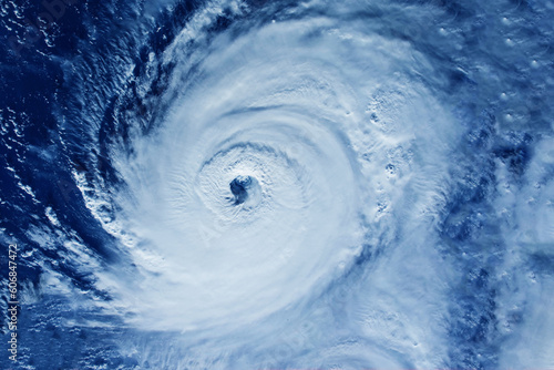 Hurricane  atmospheric cyclone from space. Elements of this image furnishing NASA.