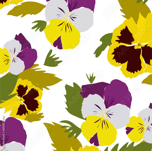 Pattern con violette