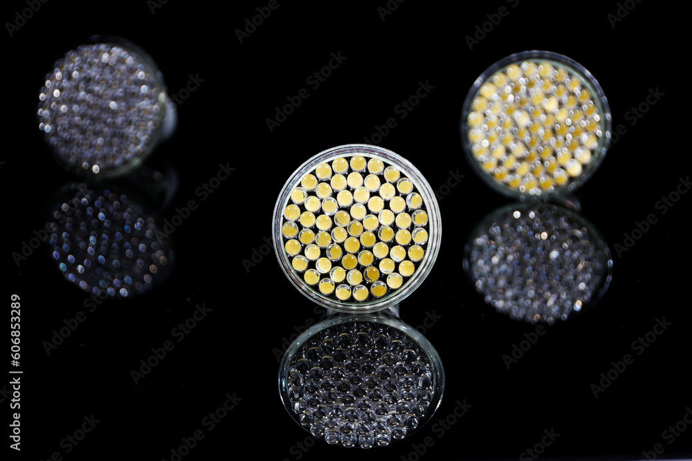 lamp with many LED devices isolated on black lamp with many LED devices isolated on black