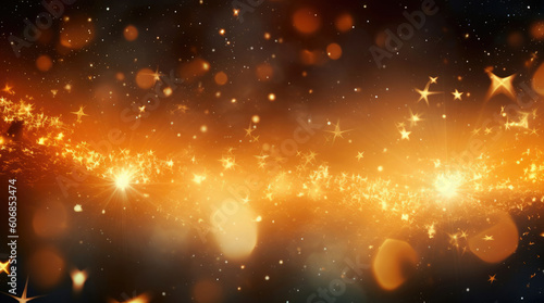 Background of Christmas shining stars