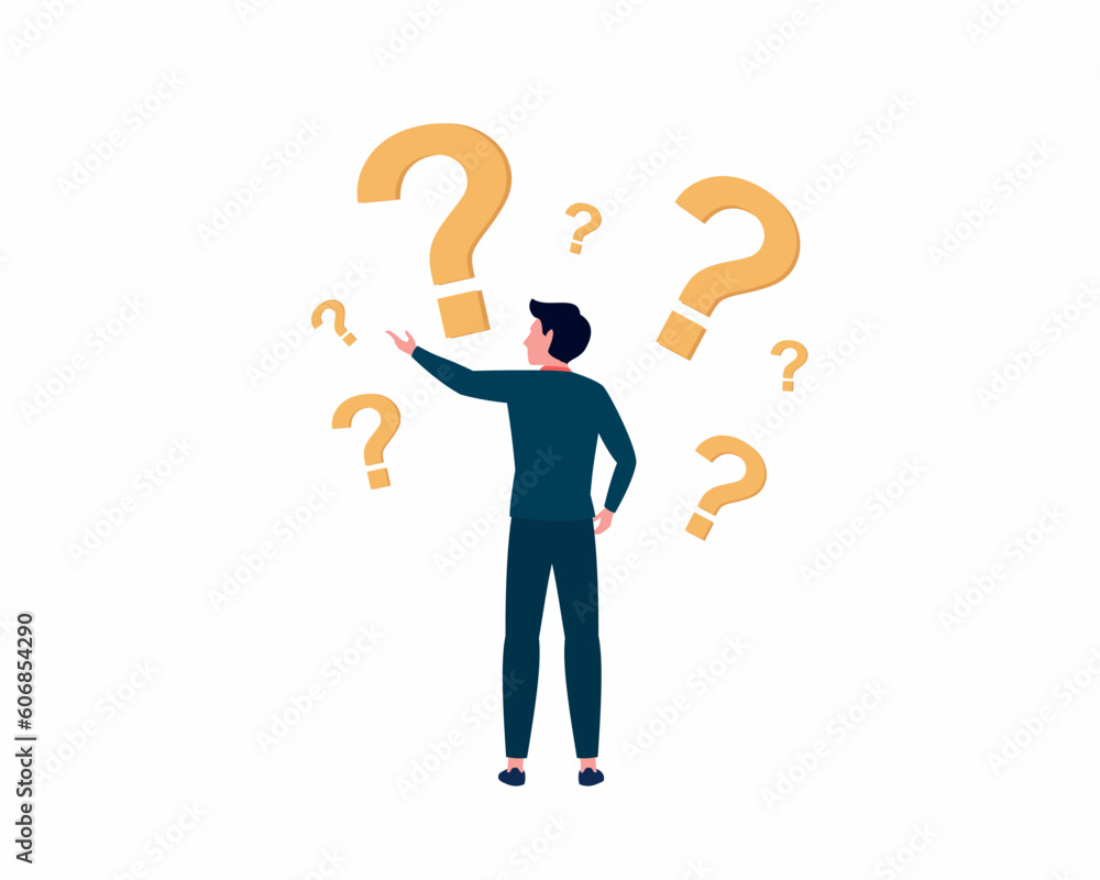 man standing and making business decision Success and searching for solution strategy concept man standing and making business decision Success and searching for solution strategy concept
