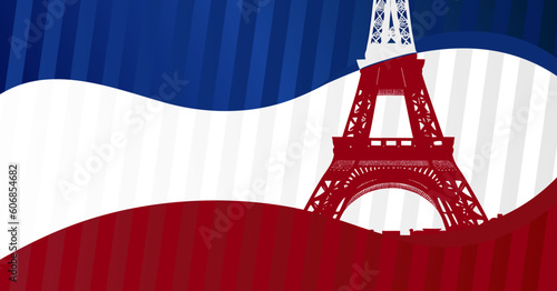  France flag, french patriotic background