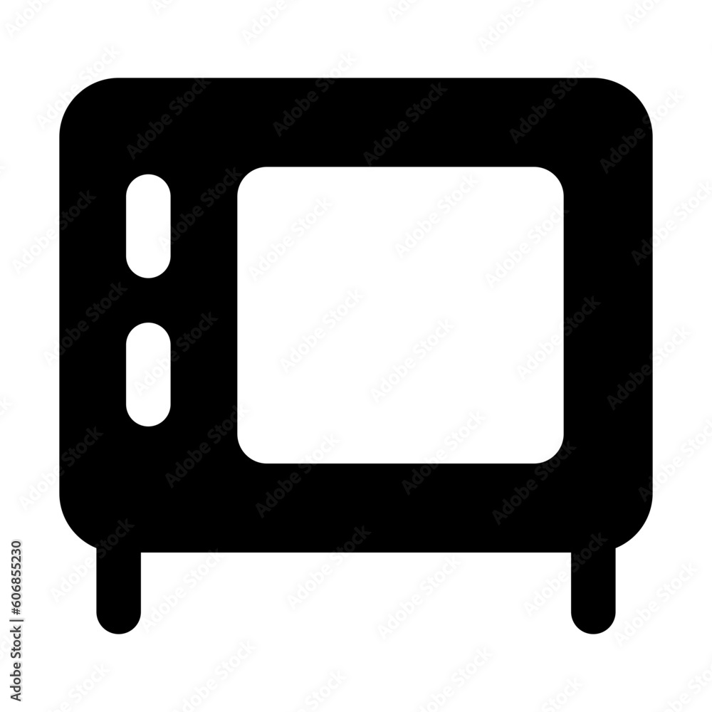 Obraz na plátně Microwave Icon