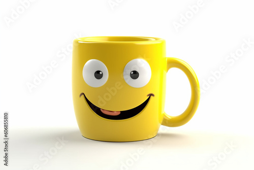 glass or cup cartoon character illustration with unique style perfect for stickers, icons, logos and advertisements. Generative AL
