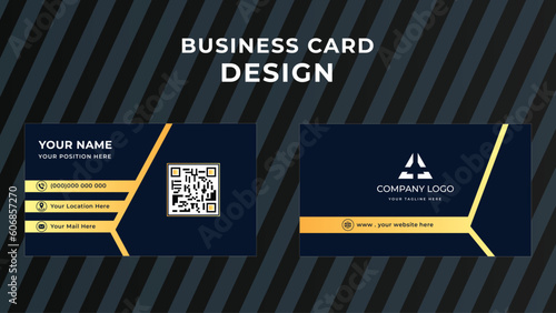 business card print templates. Personal visiting card with company logo