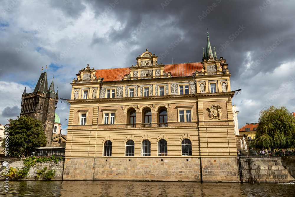 Old Museum on the banks of the river Vltava, Prague