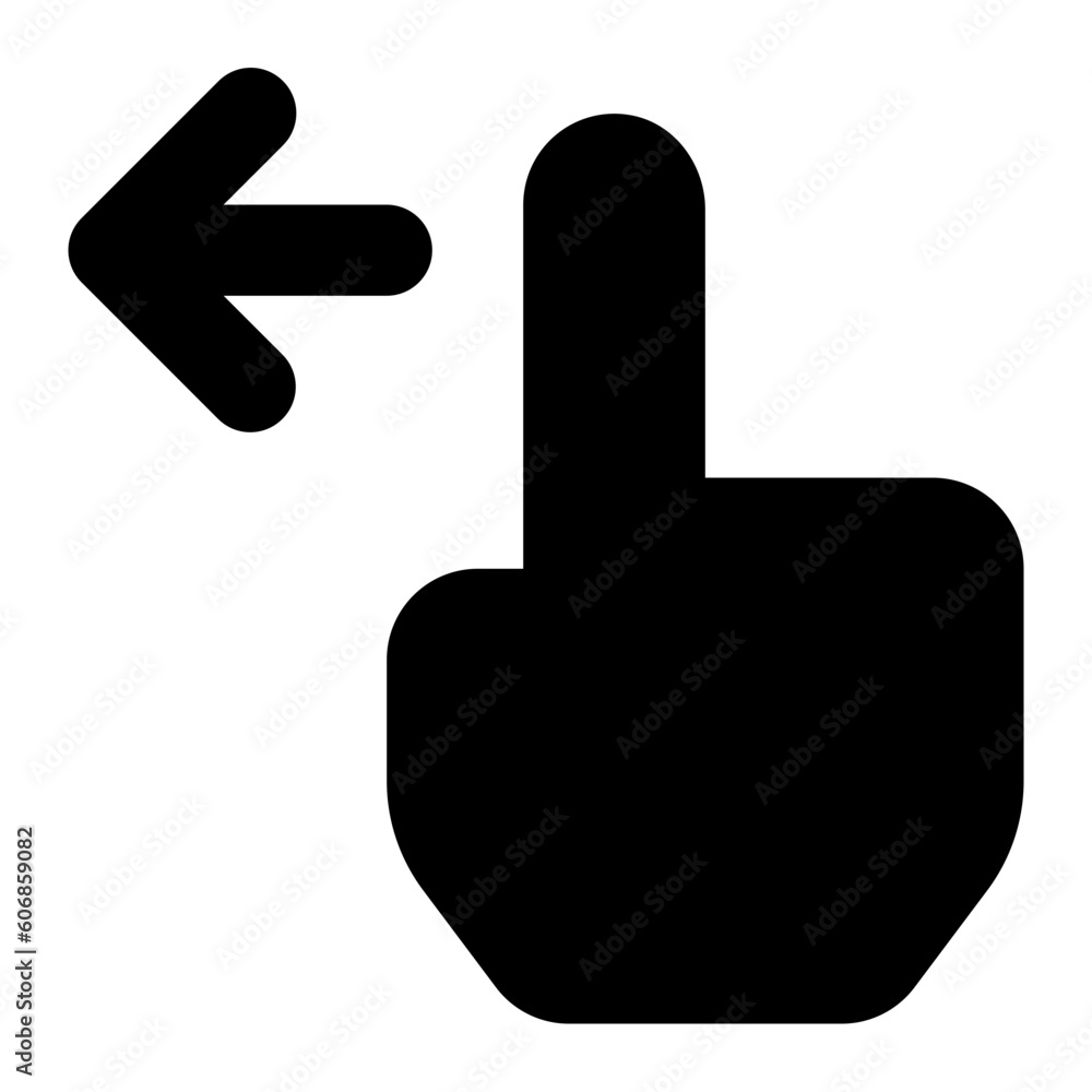 Hand Pointing Left Arrow Icon Hand Pointing Left Arrow Icon