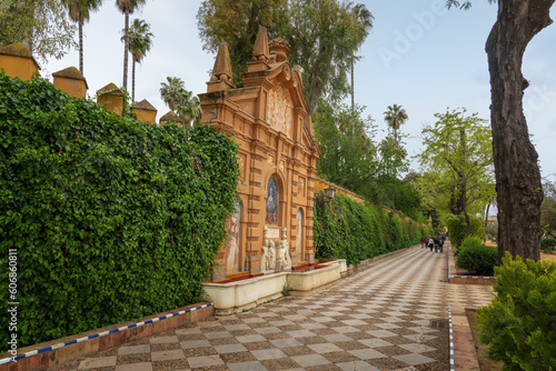 Catalina de Ribera Fountain at Murillo Gardens (Jardines de Murillo) - Seville, Andalusia, Spain photo