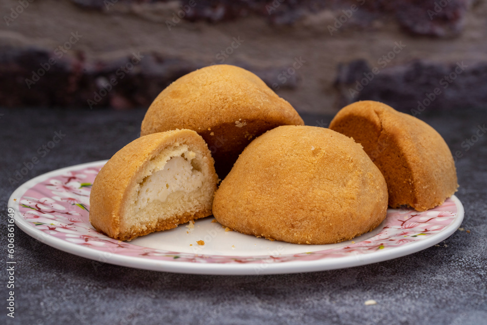 Home style Sweet curd cake , cookies .