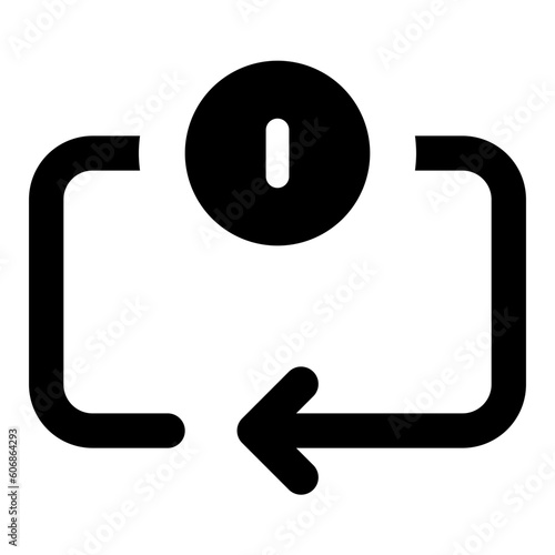 Arrow Repeat Once Icon