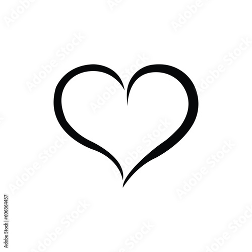 heart vector art black and white © azad_r