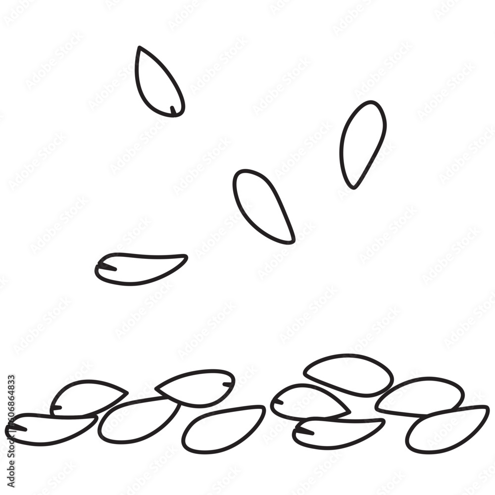 Sakura Petal C Outline Sakura Petal C Outline