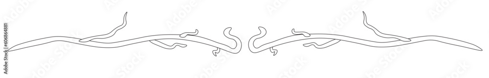 Obraz premium Endline Branch A Outline