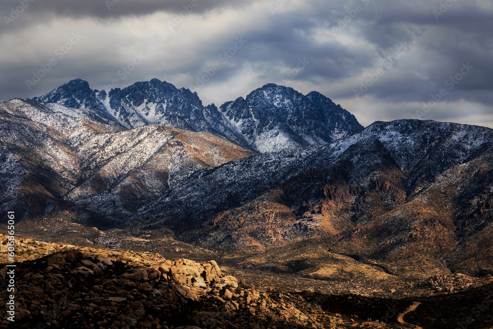 Four Peaks with Snow