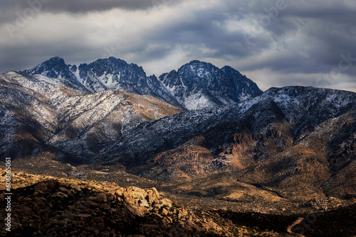 Four Peaks with Snow © desertsolitaire