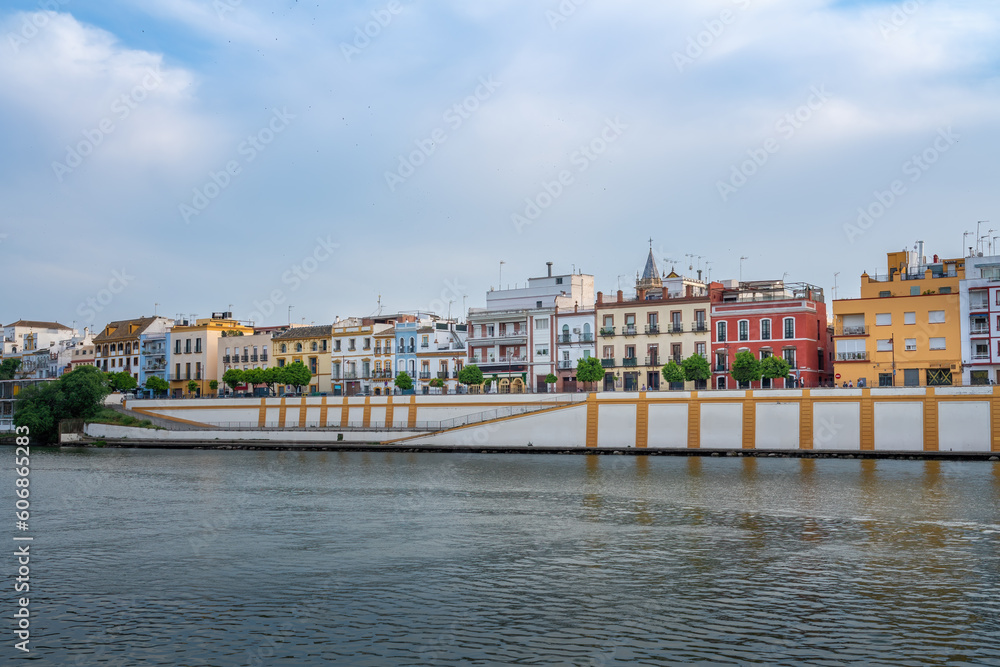 Guadalquivir River and Triana district - Seville, Andalusia, Spain