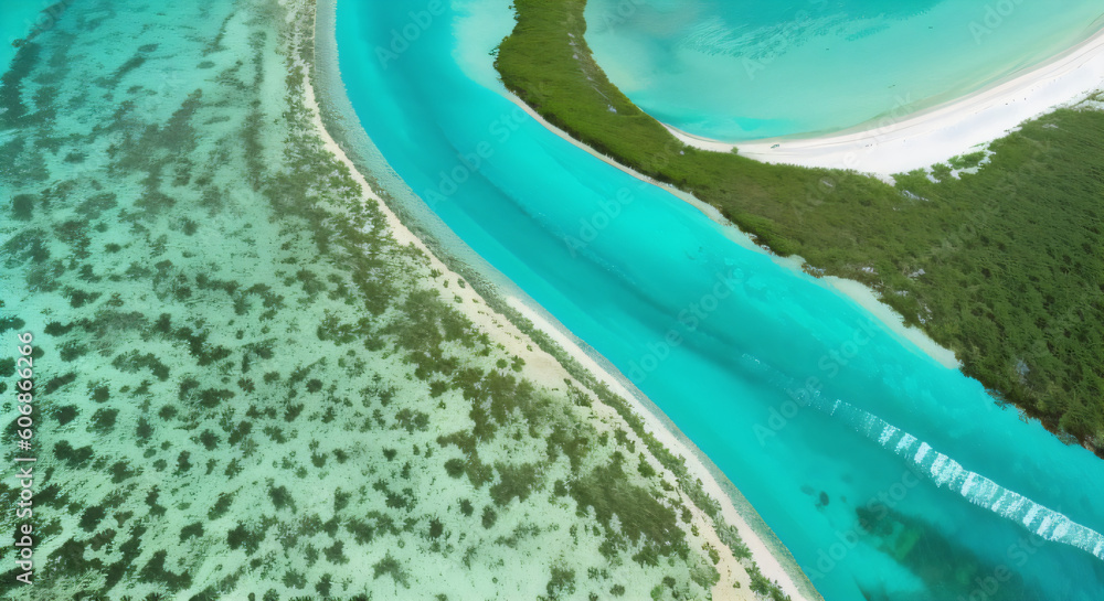 Fototapeta premium Beach Bank on the River 
