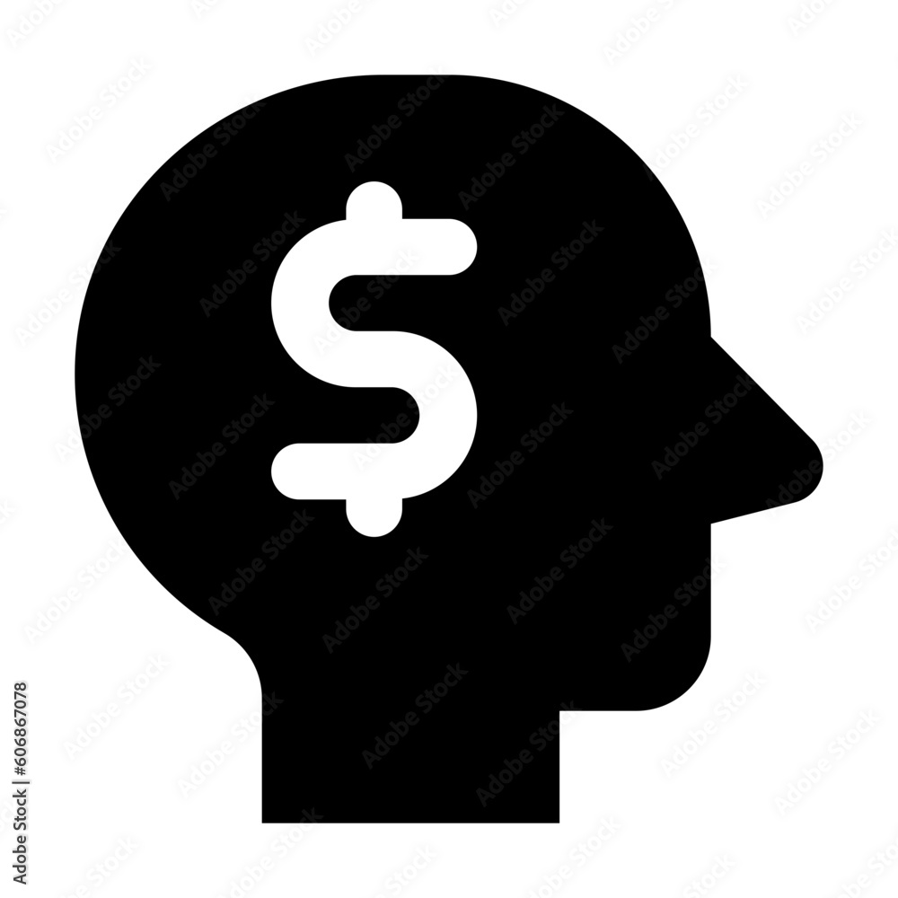 head side dollar Icon