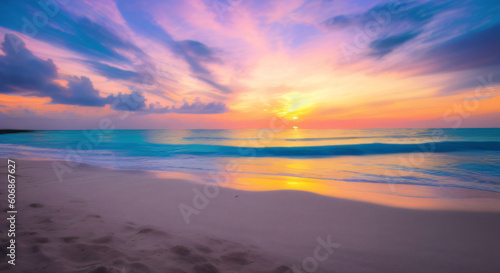 sunset on the beach © Nadine Siegert
