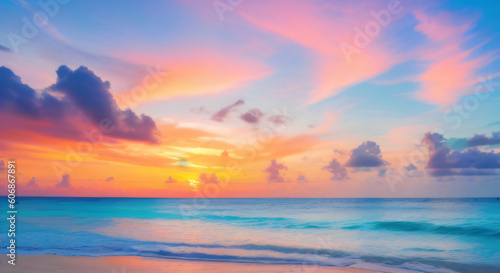sunset over the ocean © Nadine Siegert