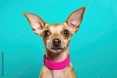 pop portrait of a small dog © QuantumVisions