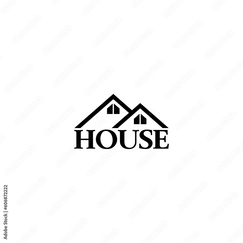 House logo icon isolated on white background House logo icon isolated on white background