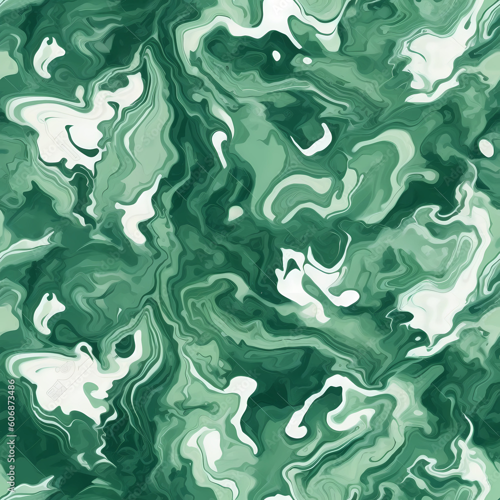 Green marble swirl seamless background Green marble swirl seamless background