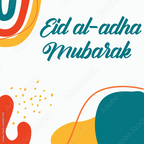 Set Social media post template of Eid al adha event.