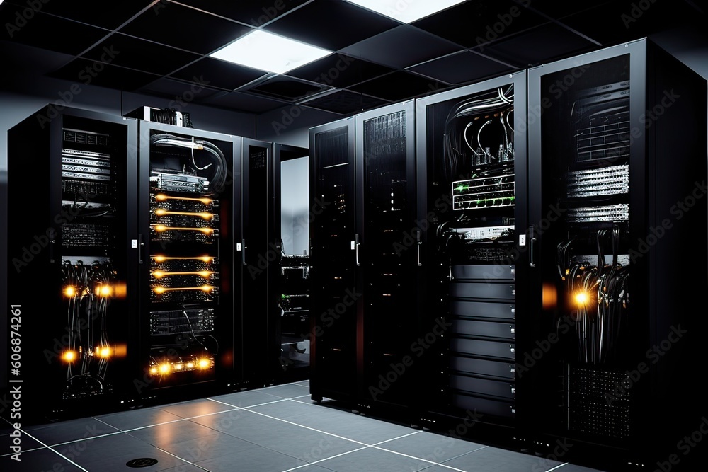 data center with stuff tools equipment photography Generative AI data center with stuff tools equipment photography Generative AI