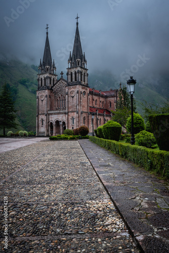 Basilica de Santa Maria la Real de Covadonga, Asturias, Spain.
