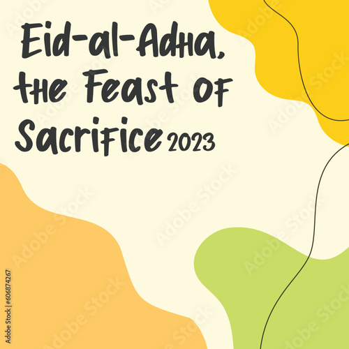 Set Social media post template of Eid al adha event.