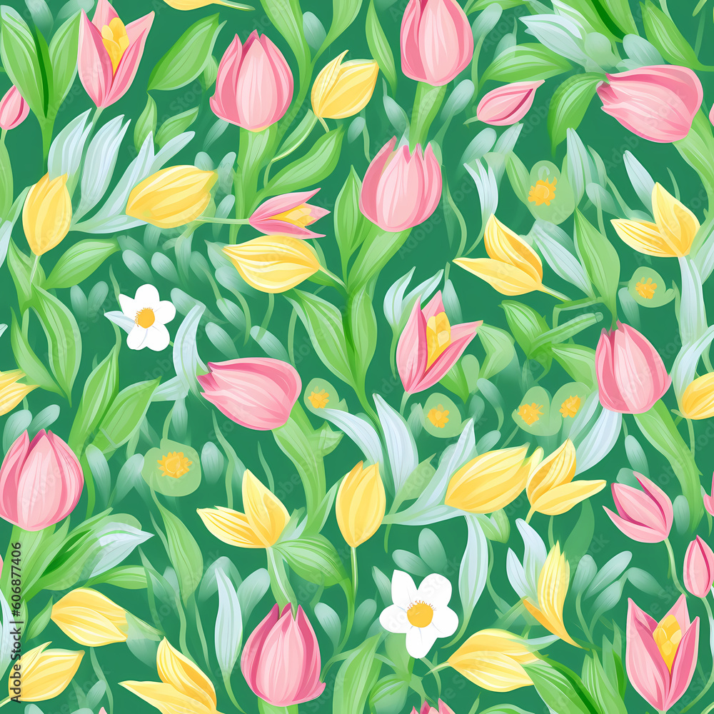 Seamless Flower Pattern Seamless Flower Pattern