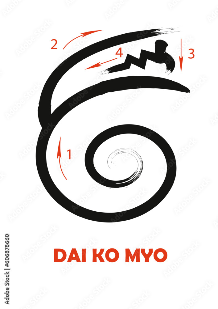 Reiki Symbol Dai Ko Myo With Drawing Steps Stock Vector Adobe Stock Reiki Symbol Dai Ko Myo With Drawing Steps Stock Vector Adobe Stock