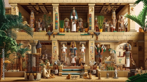 Scene inspired by ancient Egyptian mythology, featuring gods, pharaohs, pyramids, and mystical artifacts, immersing players in the rich lore of ancient Egypt © Damian Sobczyk