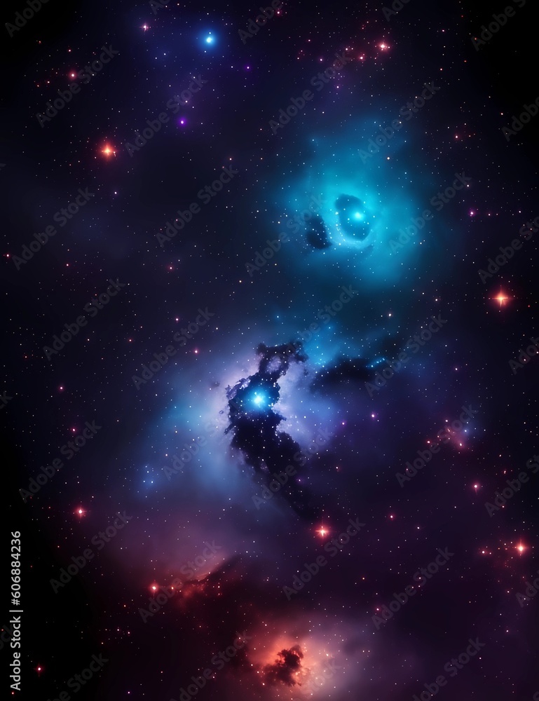 Shadow and mysterious galaxies. Generated by AI. Shadow and mysterious galaxies. Generated by AI.